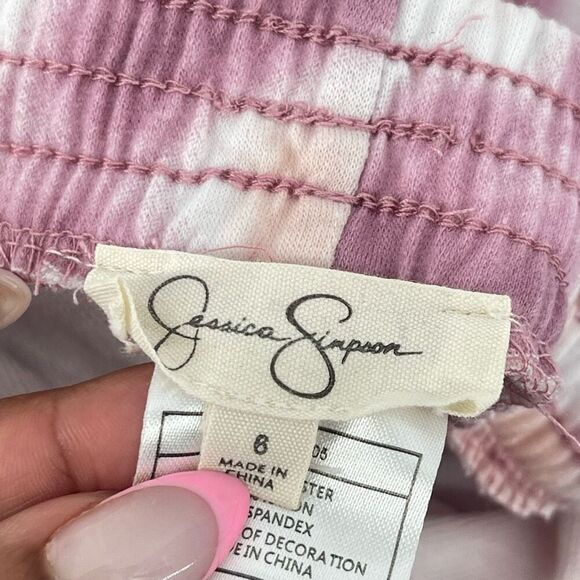 Jessica Simpson Girls Pink Tie-Dye Sweatpants Joggers Size 6 Loungewear - Picture 9 of 13